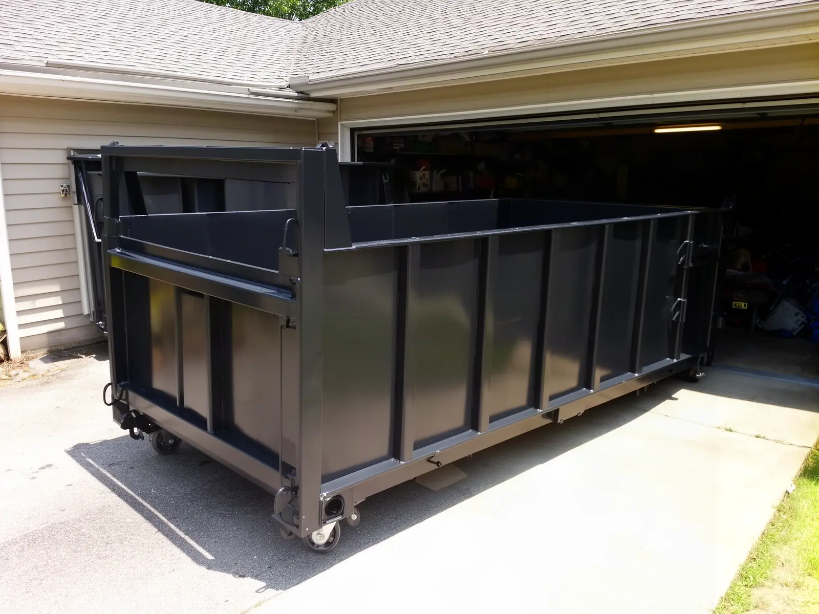Roll-off dumpster from Jackson's Dumpster Rental in Sheboygan, WI